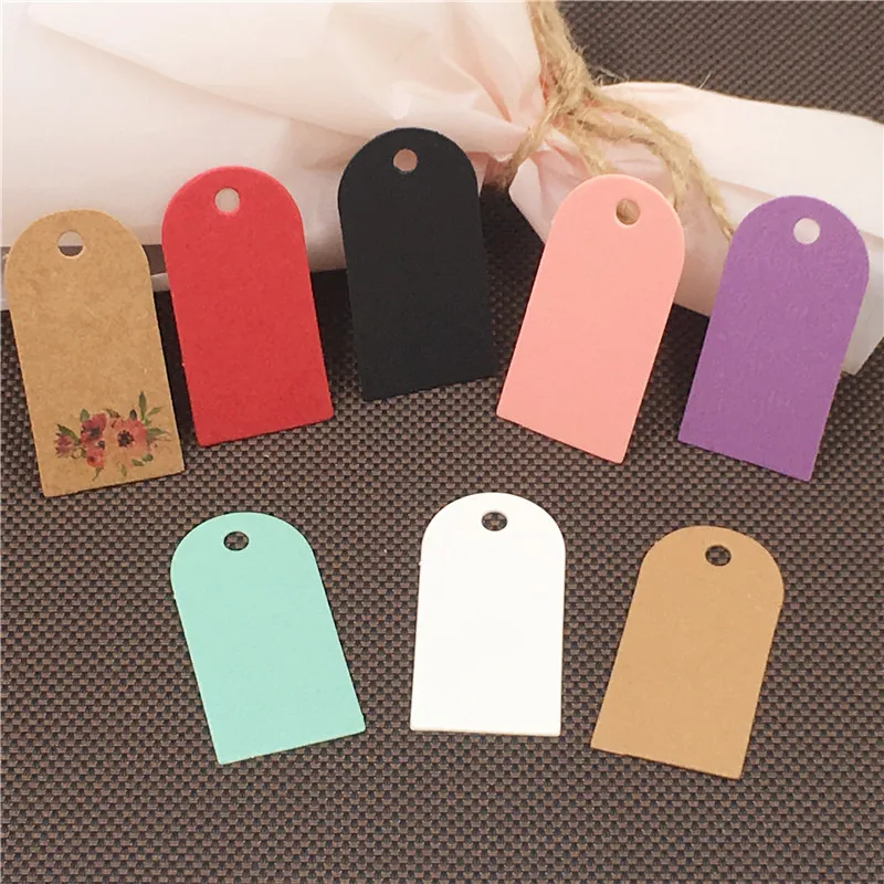 

50 pcs 4x 2cm hollow scallop head label DIY luggage label wedding notes card gift / candy price hanging card