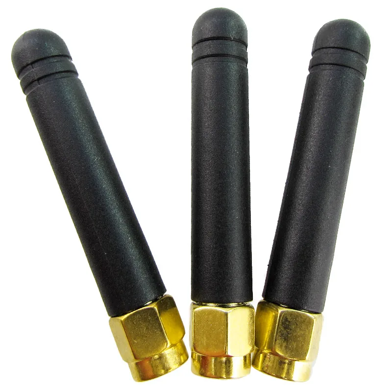 Антенна 2dbi OMNI SMA male-коннектор длина 5 см 10 шт./л ot GSM 868 МГц/900 МГц/915 МГц