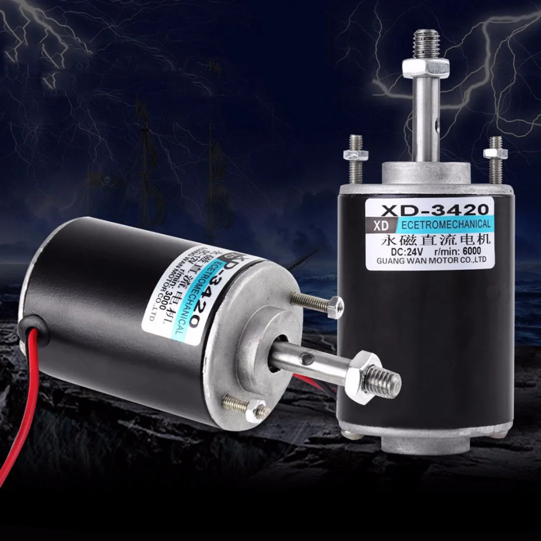 1pc 12/24V 30W Permanent Magnet Electric DC Motor CW/CCW Mini Micro Speed Control Motor For DIY Generator
