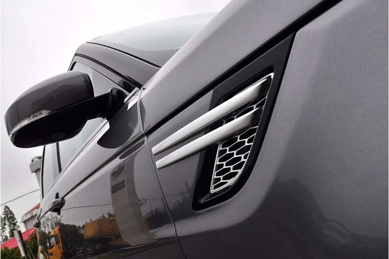 Chrome автомобиля боковой воздушный поток Vent Fender отделка для Land Rover Range Rover Sport автомобилей Стайлинг Аксессуары
