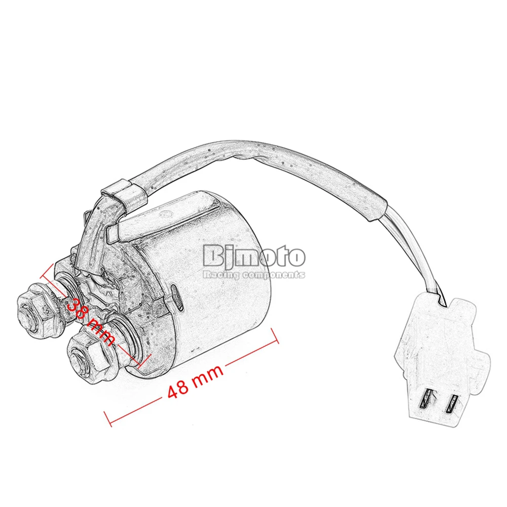 BJMOTO мотоциклетные 35850HC4000 Starter электромагнитное реле для Honda TRX125 ATC200 TRX200 TRX300 1988-2000 TRX300FW FourTrax 300