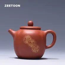 200cc аутентичный Исин Чайный горшок мастер ручной работы тыквенный горшок Китайский Фиолетовый Глиняный чайный горшок зиша чайник креативный домашний декор