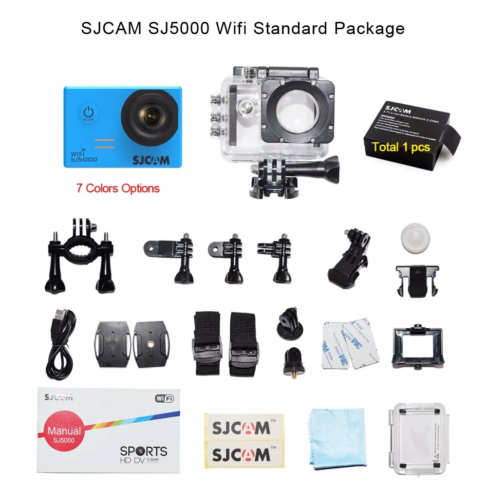 Спортивная экшн-камера серии SJCAM SJ5000 4K DV HD 2," SJ5000 wifi SJ5000X Elite водонепроницаемая Спортивная камера SJ CAM