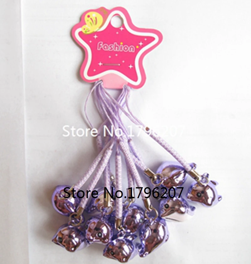 

New 10 Pcs Cartoon dolphin bell Cell Phone Strap Charms Keychains Key Ring DIY Jewelry Making Accessories Ty-133