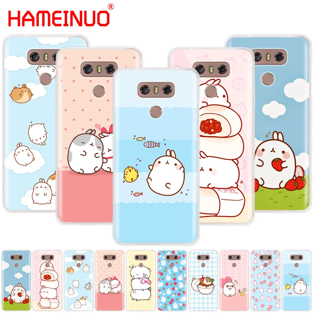 Gameinuo Molang кролики кавайная коробка чехол для телефона LG G7 Q6 G6 MINI G5 K10 K4 K8 2017 2016 X POWER 2