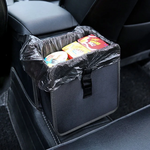 Hanging Car Trash Bag Can Premium Waterproof Litter Garbage Hanging Car Trash Bag Can Premium Waterproof Litter Garbage Organizer 1 85 Gallon Capacity Black Dustbin