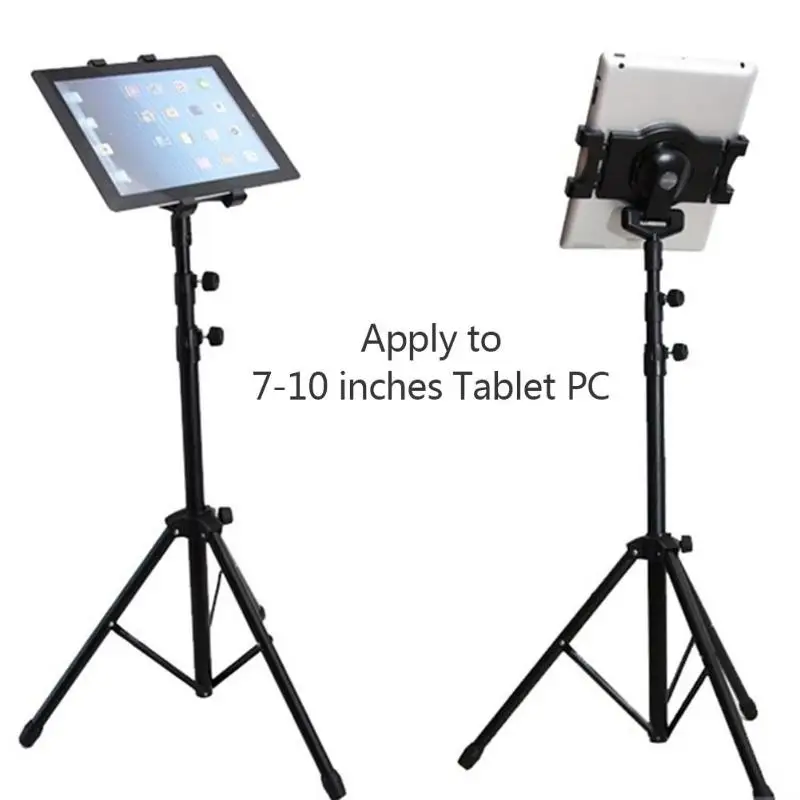 

Universal Foldable Multi-direction Tablet Floor Stand Tablet Tripod Mount Holder Bracket for 7-10 inch Tablet PC For Ipad