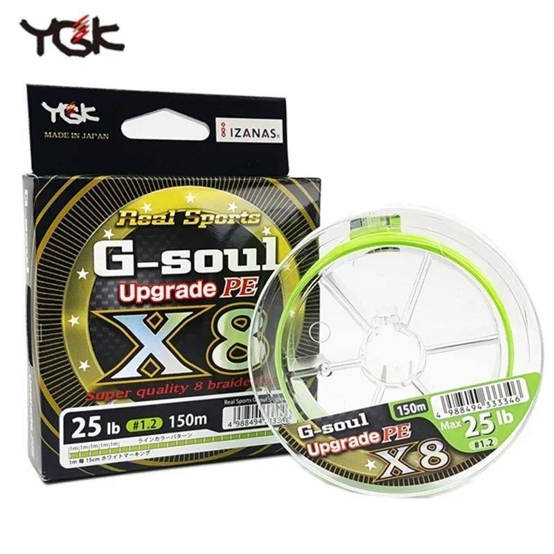 Skup Oryginalny YGK G SOUL X8 Upgrade PE pleciony wielowłóknowa linka wędkarska 150m 200m japonia materiał karp morski 8 nici PE Line