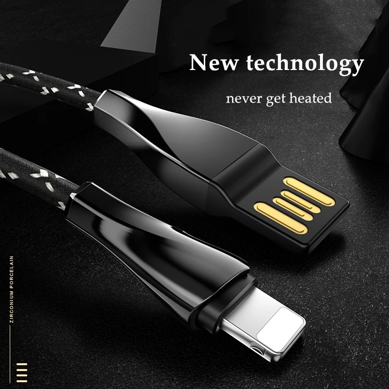 

GUSGU Long Nylon Braided Cable Fast Charging For iPhone 7 Plus USB Lighting Cable Data Sync Charger For iPhone X 8 plus 6s 5 SE