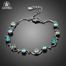 Азора 10 шт цветной Stellux Австрийский Кристалл браслет TS0048