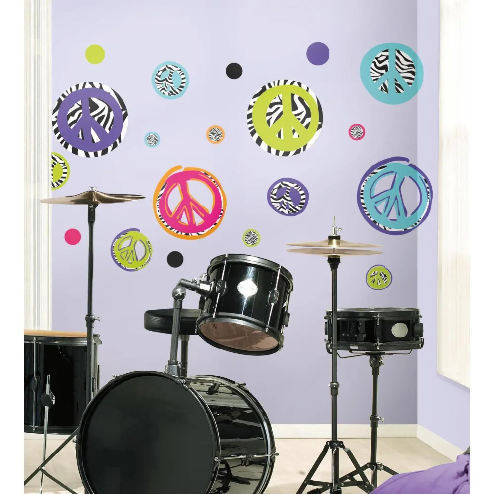 Peace Sign Wall Decor Makipera Com Mutable Colorful Under Water Voyage Kid Wall Art Decor Decal