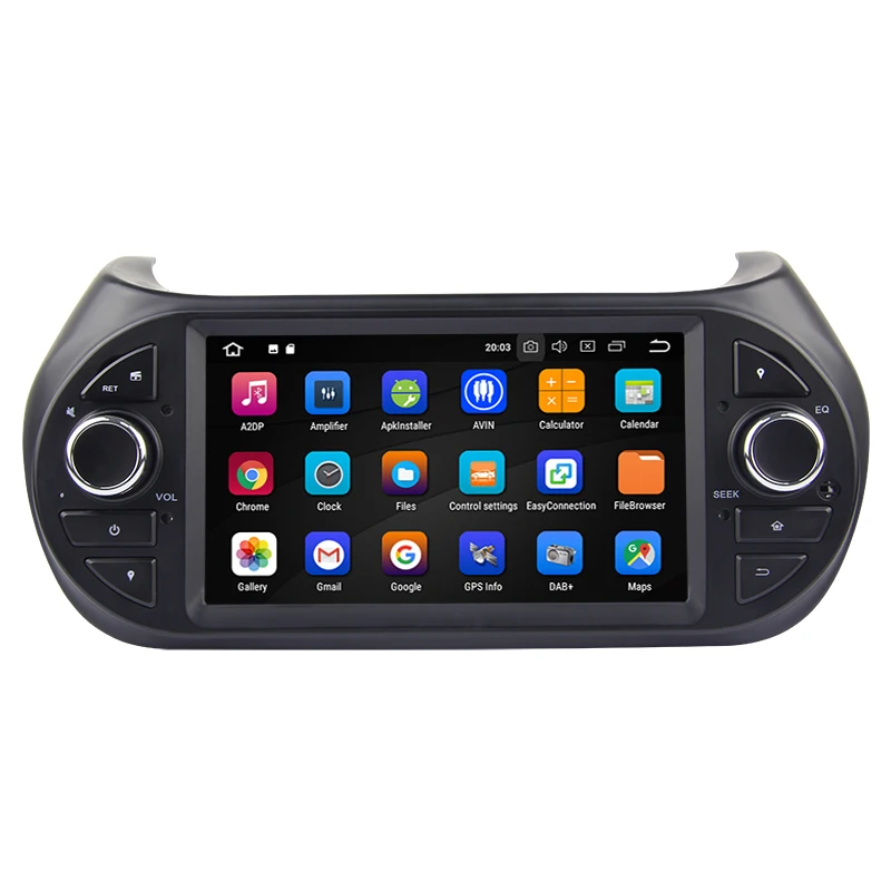 Discount 2 Din Android 8.1 8.0 Car Radio Car Multimedia player GPS DVD For FIAT Fiorino Qubo Citroen Nemo Peugeot Bipper autoradio wifi 27