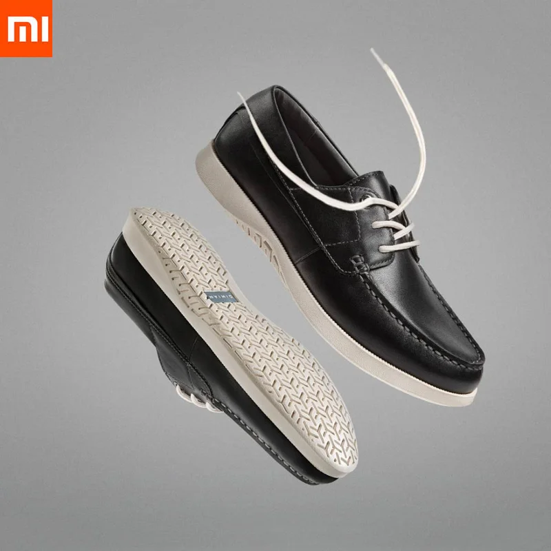 

Xiaomi Outdoor lace-up casual shoes Six-hole tie Elastic outsole First layer cowhide Breathable Lightweight Non-slip for men