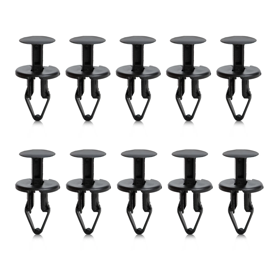 CITALL 10Pcs Nylon Push Type Fender Fastener Clips Liner Bumper Fascia