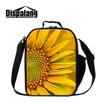 

Dispalang Waterproof Insulated Children Lunch Bags Flower Print Portable Meal Package Student Lunch Box Small Office Food Bags