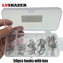 50pcs/lot fishing field treble hooks 2#4#6#8#10#stainless-steel circle hooks hamecon carbone fishing accesssories tackles