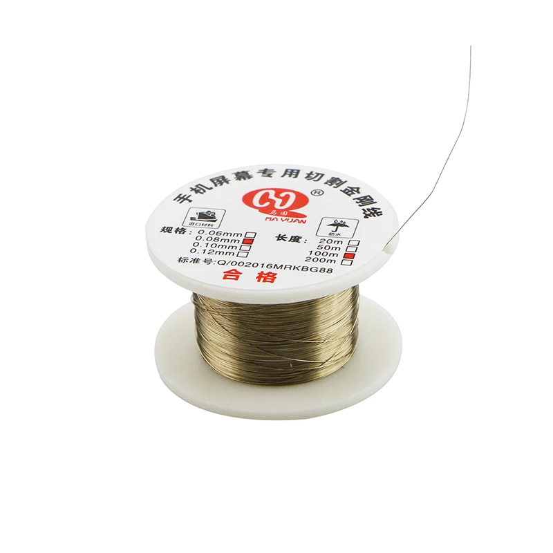 

100M 0.08mm Mobile Phone LCD Screen Separation Wire Cutting Line for apple andriod screen Repair Tools