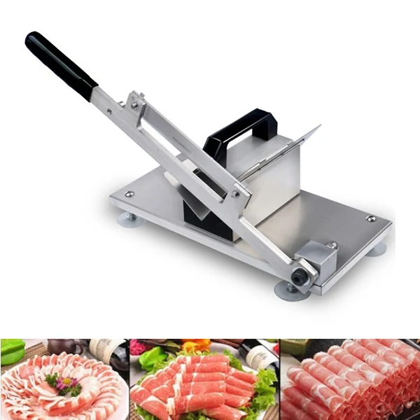Fast shipping stainless steel Manual meat slicer for homeuse and