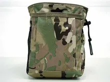 Small Capacity Military Tactical Airsoft Paintball Hunting Folding Mag Recovery Dump Pouch W/ Molle Loop and Hook