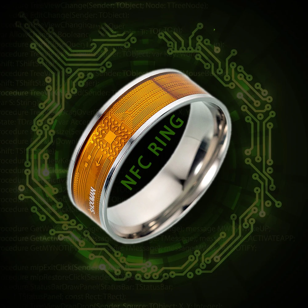 

2019 Mobile Phone Touch Unlock Intelligent Ring Wear Finger Digital Health Protection Rings NFC Smart Ring 6-13 Yard