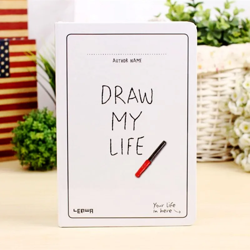 Korea Stationery Blank Notebook A5 Creative Sketchbook Simple Thicken Planner Diary Sketch Book Graffiti Hand-painted Notepad Korea Stationery Blank Notebook A5 Creative Sketchbook Simple Thicken Planner Diary Sketch Book Graffiti Hand-painted Notepad