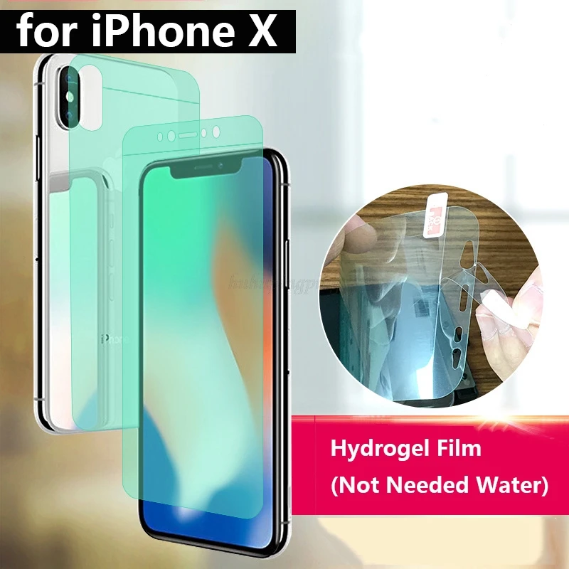 

Soft HD ANti-Scratch Finger Printed 4D Full Body Cover Screen Protector for iPhone X 5.8" AUTO Fixed Hydrogel Film