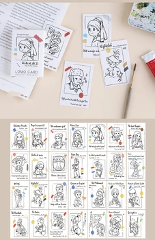 

Multi-use 5.2*8cm 54pcs Mini Card That's Me In The Painting Design As Scrapbooking Background Party Invitation Cards