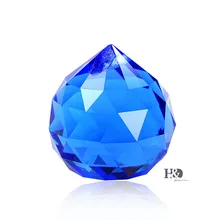Синий 102 шт/партия 30 мм хрустальные призмы для люстр мяч PartsWedding& Fengshui Висячие Suncatcher Свадебные украшения