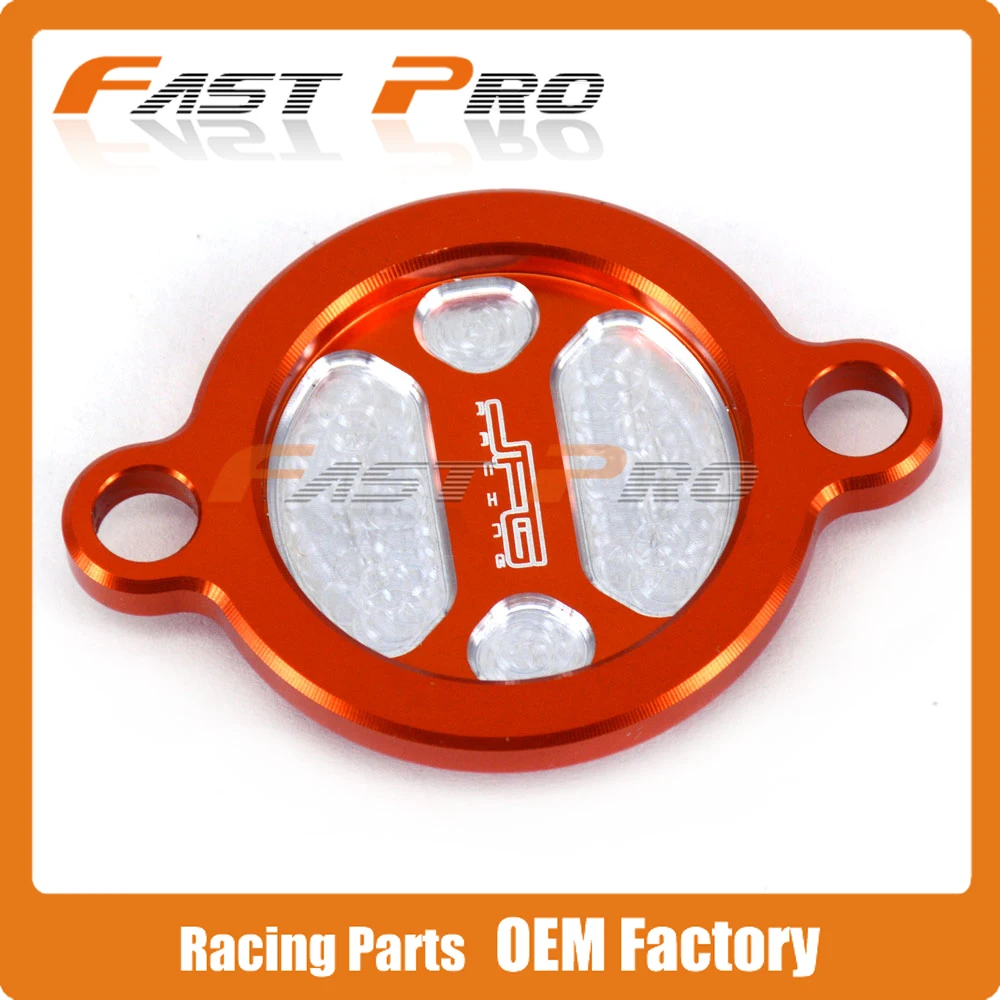 

CNC Billet Orange Oil Filter Cover Cap For KTM SX-F XC-F XC-W XCF-W EXC-F 250 350 400 450 505 530 SMR450