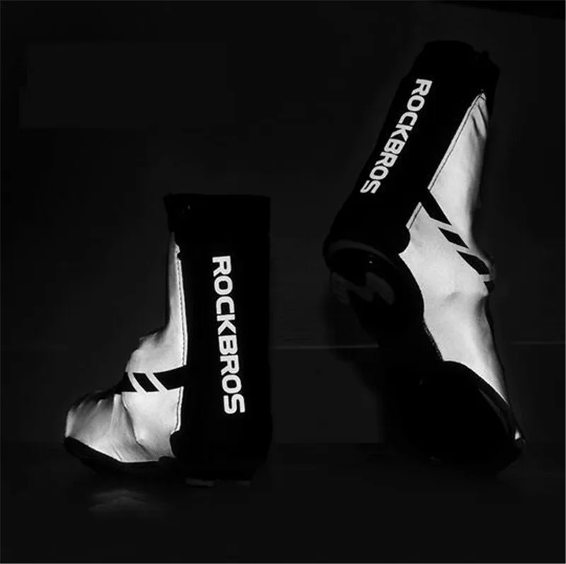 

ROCKBROS Cycling Shoes Cover Thermal MTB Mountain Bike Waterproof Windproof Overshoes Lycra Fabric Reflective Sport Shoe Cover