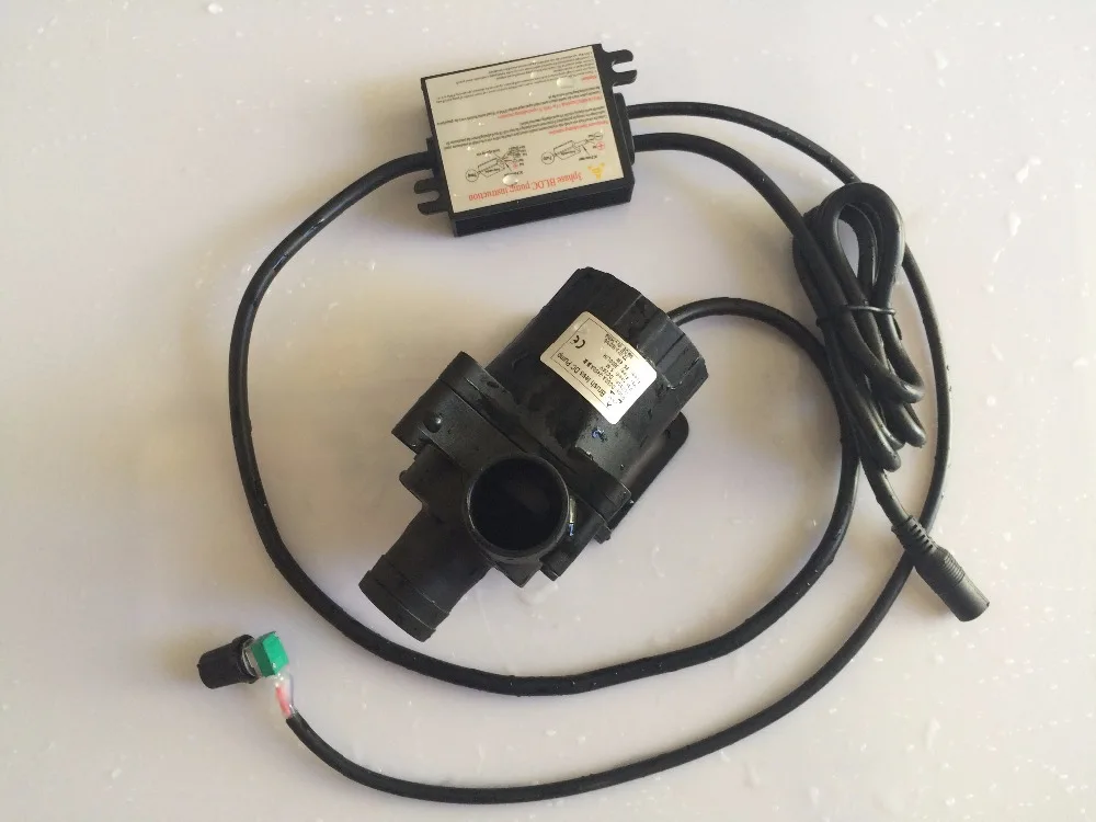 

Free shipping 5-24V Micro hot water circulation pump Lift 5M Flow 3600LPH Brushless Motor Smart Speed Adjustable Submersible