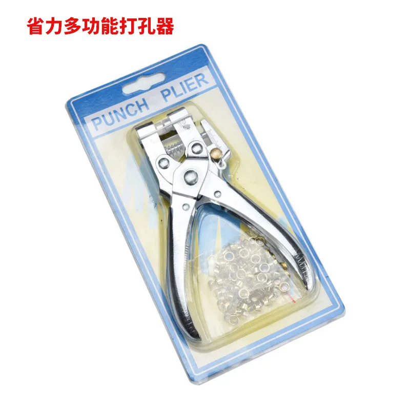 

Multi-function hole piercing forceps Corner belt metal ring tool 5MM red snaps pliers chicken cage stripper shoes