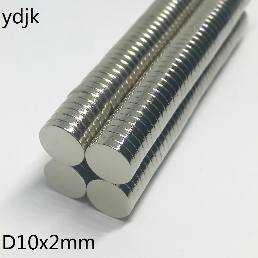 

50pcs/lot disc Neodymium Magnet 10*2 mm strong Circular Disc Neodymium Magnet 10x2 mm for Office and teaching NdFeB 10mm x 2mm