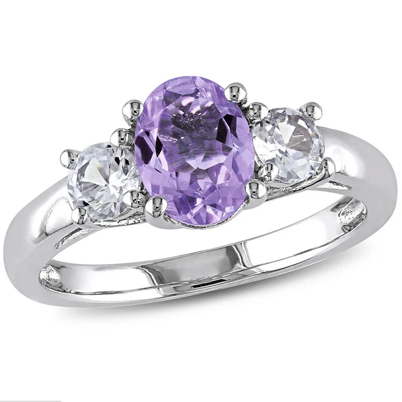 

New horse eye zircon ring copper silver plated simple fashion ladies jewelry