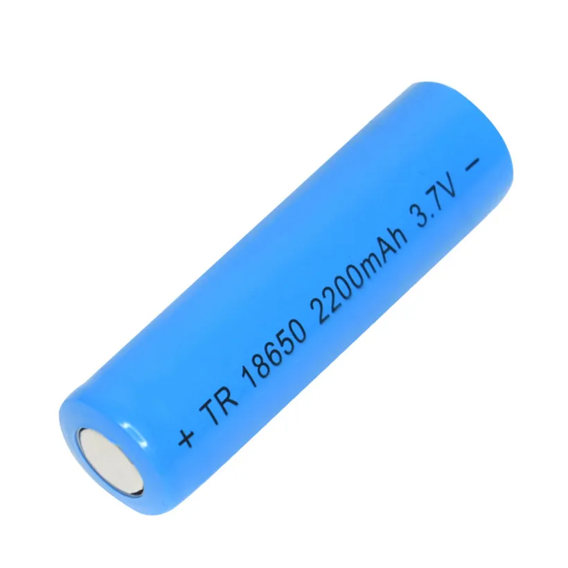 4 шт 3,7 V 2200mAH литий-ионный аккумулятор 18650 Синий Прямая поставка 80621