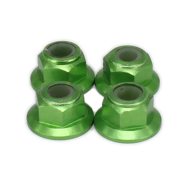 RCAWD 4pcs M4 4mm wheel hex lock nut tire for rc hobby model car 1-10 ECX 2WD 