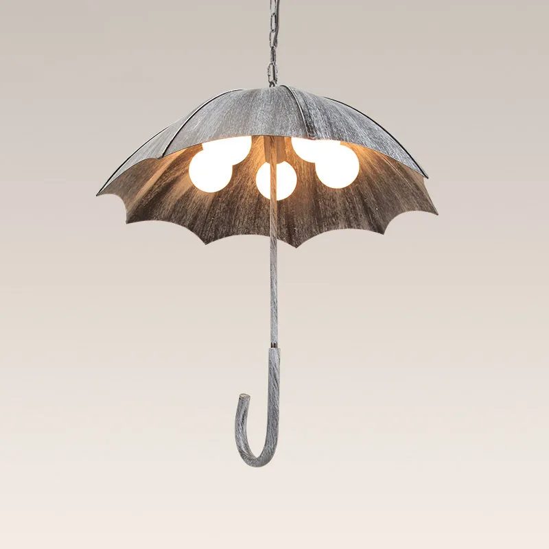 

Creative designer Vintage Nordic Metal art Umbrella pendant lights dining room workroom coffee house saloon Deco Retro droplight