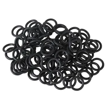 

6mm Black Syringe Rubber Band Sealed O-Ring for 10cc Dispensing Syringe Barrel Pack of 50