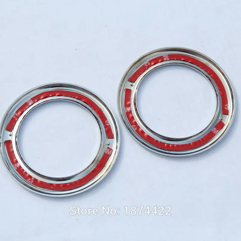 2pcs Chrome Interior Accessory Air Outlet Ring Trim Sticker For Land Rover Discovery 4 2010-2015,Car Styling