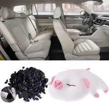 Прекрасный мультфильм Свинья автомобиль дома бамбуковый уголь мешок освежитель воздуха очиститель бамбуковый уголь плюшевая кукла игрушка Декор подарок