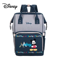 Дисней Микки Минни пеленки сумки Сумка для детской коляски путешествия рюкзак большой емкости Мумия материнства подгузник сумка уход за ребенком