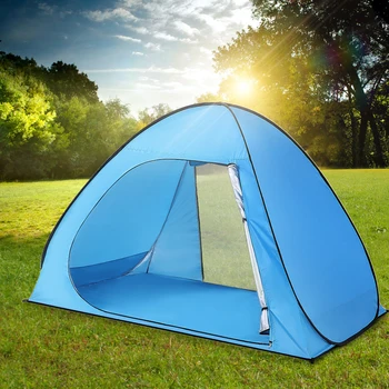 

Lixada 2-3 Person Automatic Pop Up Beach Tent Sun Shelter Cabana UPF50+ UV Protection Beach Shade Outdoor Sunshelter Tent
