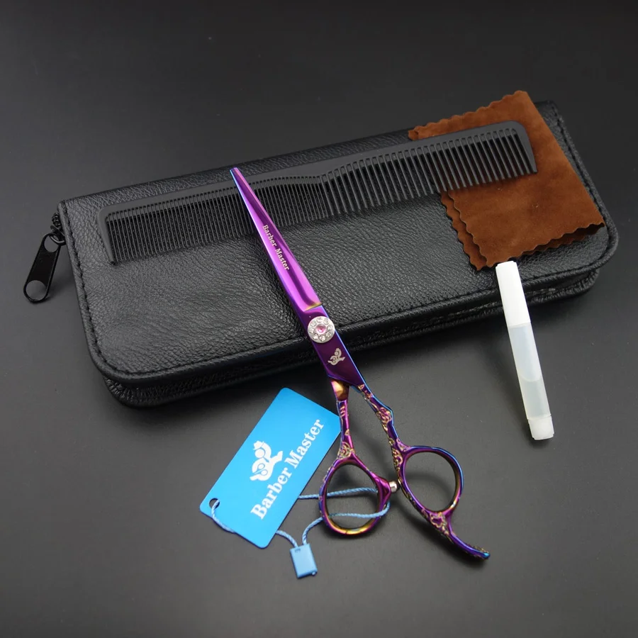 

6.0 inch Barber Master Professional high quality Hair scissors set,Cutting scissors,barber shears,Rose carved handle,S602