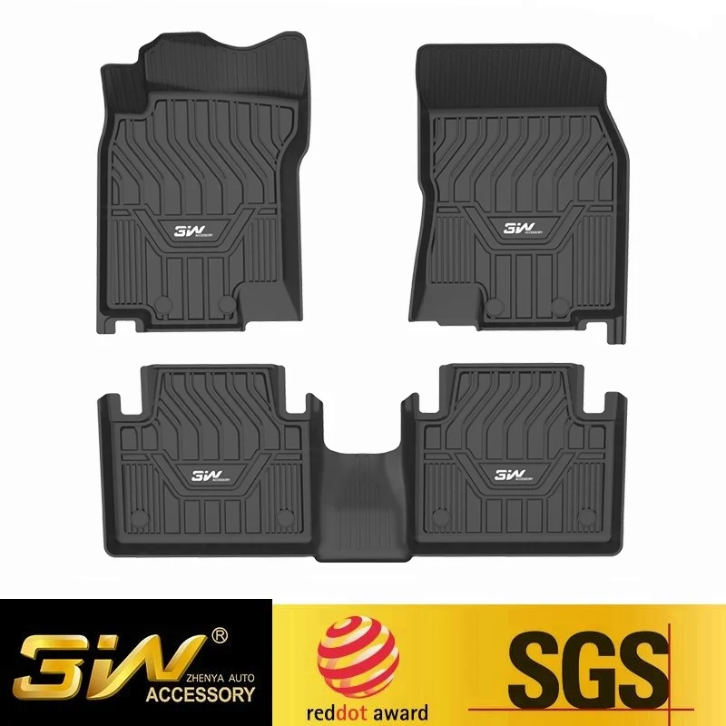

Car floor mats For Nissan X-TRAIL with 3w Customized Special tpe,black