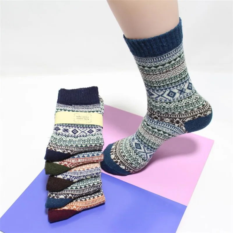 Hot sale! socks men winter 5 pairs/lot autumn winter comfortable breathable thermal socks men's