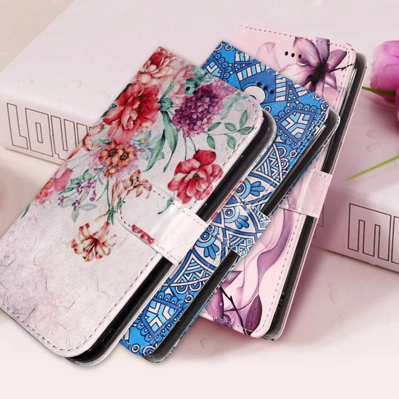 

Luxury Flip Leather Cover Case For Xiaomi Redmi 4X Coque Wallet Painting Soft Silicone cell Phone Back Cover For Xiaomi Redmi 4X