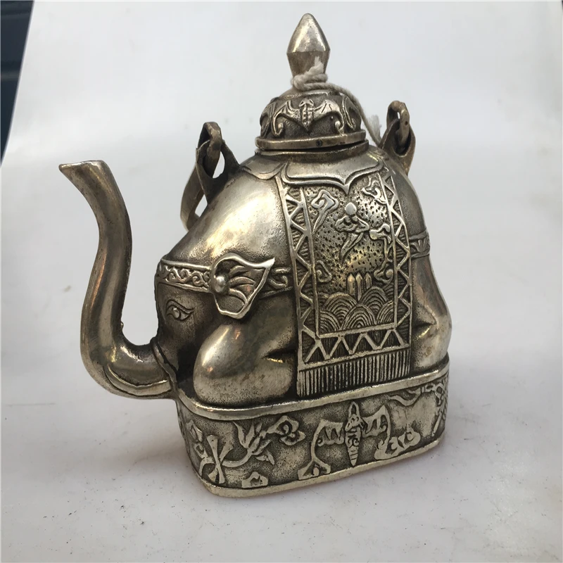 antique antiques chinses copper Carve tea pot | Дом и сад
