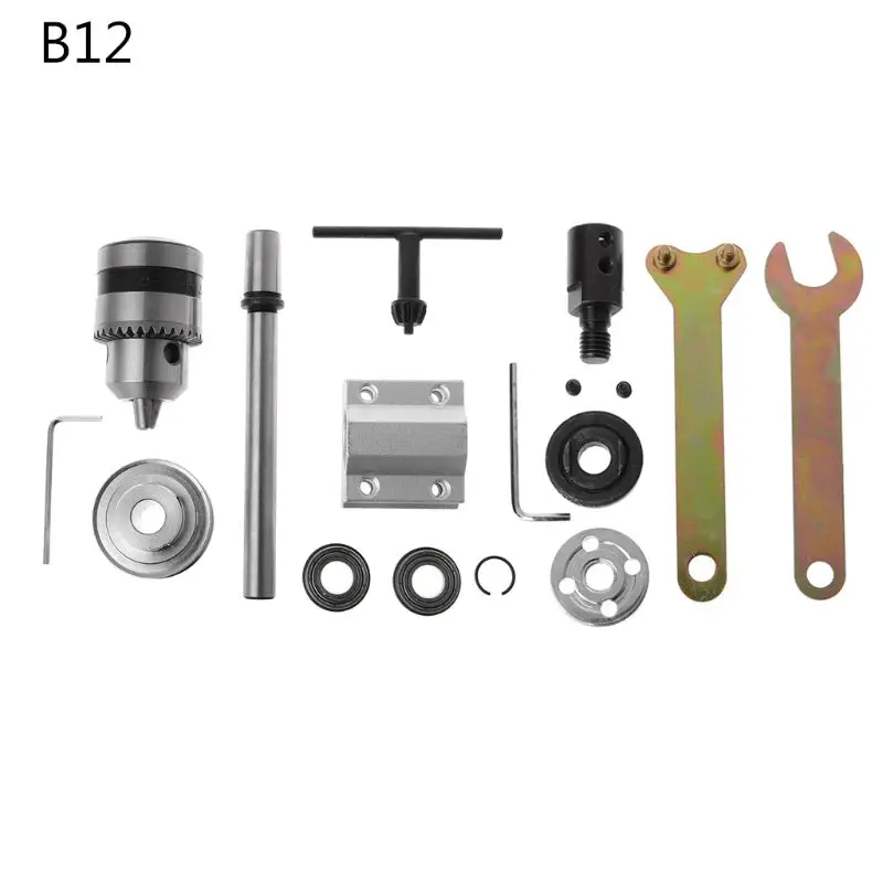 JTO/B10/B12/B16 электрическая дрель без мощности шпиндель Сборка DIY деревообрабатывающий режущий шлифовальный маленький токарный станок Обрезной ремень сверлильный патрон