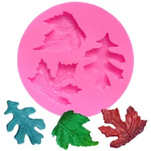 Mini Leaf Silicone Molds For Soap Silicone Cake Mold Cake Baking Mold Jelly Pudding Tools Cake Decoration Formas De Silicone DIY aya small round leaf cake molds