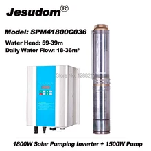 1500 Вт постоянный магнит солнечный насос с 1800 Вт Инвертер для солнечной насосной установки
